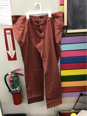 Denim & co adaptive womens pull on stretch jeans size 2X chestnut straight new